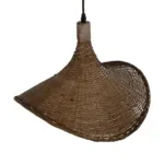 GLOBOSTAR® CUBA 01718 Boho Κρεμαστό Φωτιστικό Οροφής με Ντουί 1 x E27 AC 220-240V IP20 - Καφέ - Μ43 x Π40 x Y28cm - Image 6