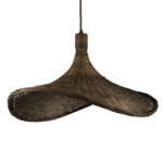 GLOBOSTAR® CUBA 01720 Boho Κρεμαστό Φωτιστικό Οροφής με Ντουί 1 x E27 AC 220-240V IP20 - Καφέ - Μ53 x Π53 x Υ30cm - Image 5