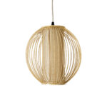 GLOBOSTAR® HIBISCUS 01934 Boho Κρεμαστό Φωτιστικό Οροφής με Ντουί 1 x E27 AC 220-240V IP20 - Μπεζ - Μ28 x Π28 x Υ28cm - Image 5