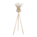 GLOBOSTAR® POPPY 01984 Boho Επιδαπέδιο Φωτιστικό με Ντουί 1 x E27 AC 220-240V IP20 - Μπεζ - Μ58 x Π58 x Υ168cm - Image 4