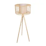 GLOBOSTAR® POPPY 01988 Boho Επιδαπέδιο Φωτιστικό με Ντουί 1 x E27 AC 220-240V IP20 - Μπεζ - Μ58 x Π58 x Υ145cm - Image 5