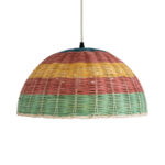 GLOBOSTAR® CABALLEROS 02060 Boho Κρεμαστό Φωτιστικό Οροφής με Ντουί 1 x E27 AC 220-240V IP20 - Πολύχρωμο - Μ40 x Π40 x Υ20cm - Image 5