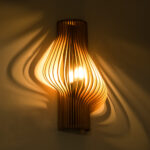 GLOBOSTAR® MIHIRO 02174 Boho Φωτιστικό Τοίχου - Απλίκα με Ντουί 1 x E27 AC 220-240V IP20 - Μπεζ - Μ25 x Π13 x Υ40cm - Image 3