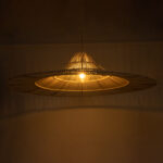 GLOBOSTAR® PALERMO 02311 Boho Κρεμαστό Φωτιστικό Οροφής με Ντουί 1 x E27 AC 220-240V IP20 - Μπεζ - Μ160 x Π160 x Υ45cm - Image 3