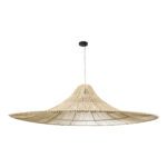 GLOBOSTAR® PALERMO 02311 Boho Κρεμαστό Φωτιστικό Οροφής με Ντουί 1 x E27 AC 220-240V IP20 - Μπεζ - Μ160 x Π160 x Υ45cm - Image 4