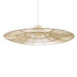 GLOBOSTAR® PALERMO 02311 Boho Κρεμαστό Φωτιστικό Οροφής με Ντουί 1 x E27 AC 220-240V IP20 - Μπεζ - Μ160 x Π160 x Υ45cm - Image 6
