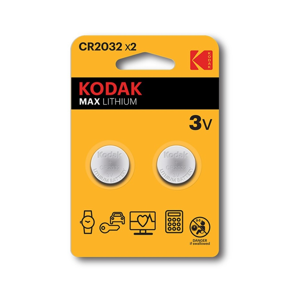 0284935 Kodak Μπαταρίες Λιθίου CR2032 2τμχ - Image 1