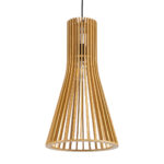 GLOBOSTAR® SCANDINAVIA 01700 Boho Κρεμαστό Φωτιστικό Οροφής με Ντουί 1 x E27 AC 220-240V IP20 - Μπεζ - Μ25 x Π25 x Υ45cm - Image 2