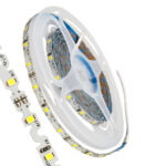 GLOBOSTAR® ZIGZAG 70040 Ταινία LED 6W/m 660lm/m 120° DC 12V IP20 60 x SMD2835 Chip/m Ψυχρό Λευκό 6000K Dimmable - Sanan SMD Chip - Μ500 x Π0.6 x Υ0.1cm - Ρολό 5 Μέτρων - 5 Χρόνια Εγγύηση - Image 2