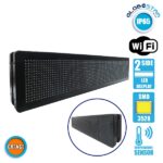 GLOBOSTAR® DISPLAY 90304 Κυλιόμενη Ψηφιακή Επιγραφή P10 Διπλής Όψης LED AC 220-240V Αδιάβροχο IP65 Πορτοκαλί - WiFi Control μέσω FK APP - Αισθητήρας Θερμοκρασίας & Υγρασίας - Μ104 x Π12 x Υ20cm - 2 Χρόνια Εγγύηση - Image 3