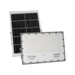 GLOBOSTAR® LUMOVOX 73070 Προβολέας LED 400W 20000lm 120° DC 5V με Φωτοβολταϊκό Panel 5V 25W & Επαναφορτιζόμενη Μπαταρία Li-ion 3.2V 20000mAh Αδιάβροχο IP67 Ψυχρό Λευκό 6000K - 400 x SMD2835 Sanan Chip - Γκρι Ανθρακί - Μ45 x Π7.5 x Υ30.5cm - 2 Χρόνια Εγγύηση - Image 2