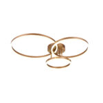 Inlight Φωτιστικό οροφής LED 75W 3CCT (by switch on base) D:80cm (6094-A-Golden)