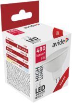 Avide LED Σπότ Αλουμίνιο + Πλαστικό 6W GU5.3 12V 120° Θερμό 3000K