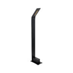 GLOBOSTAR® GREENERY 90544 Φωτιστικό Κολωνάκι Κήπου LED 15W 1500lm 120° AC 220-240V Αδιάβροχο IP65 - Θερμό Λευκό 2700K - Bridgelux COB Chip - Γκρι Ανθρακί Ματ - Μ8 x Π15 x Υ70cm - 3 Χρόνια Εγγύηση - Image 2