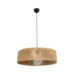GLOBOSTAR® KYCLOS 203-0044 Boho Κρεμαστό Φωτιστικό Οροφής με Ντουί 1 x E27 AC 220-240V IP20 - Μπεζ - M55 x Π55 x Υ20cm - Image 4
