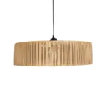 GLOBOSTAR® KYCLOS 203-0044 Boho Κρεμαστό Φωτιστικό Οροφής με Ντουί 1 x E27 AC 220-240V IP20 - Μπεζ - M55 x Π55 x Υ20cm - Image 5