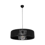GLOBOSTAR® KYCLOS 203-0046 Boho Κρεμαστό Φωτιστικό Οροφής με Ντουί 1 x E27 AC 220-240V IP20 - Μαύρο - M55 x Π55 x Υ20cm - Image 4