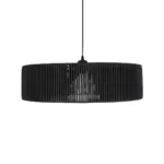 GLOBOSTAR® KYCLOS 203-0046 Boho Κρεμαστό Φωτιστικό Οροφής με Ντουί 1 x E27 AC 220-240V IP20 - Μαύρο - M55 x Π55 x Υ20cm - Image 5