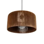 GLOBOSTAR® KYCLOS 203-0047 Boho Κρεμαστό Φωτιστικό Οροφής με Ντουί 1 x E27 AC 220-240V IP20 - Καφέ - M40 x Π40 x Υ25.5cm - Image 6