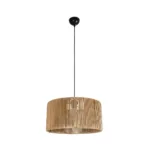GLOBOSTAR® KYCLOS 203-0049 Boho Κρεμαστό Φωτιστικό Οροφής με Ντουί 1 x E27 AC 220-240V IP20 - Μπεζ - M40 x Π40 x Υ25.5cm - Image 4