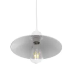 GLOBOSTAR® FONTE 203-0081 Μοντέρνο Κρεμαστό Φωτιστικό Οροφής με Ντουί 1 x E27 AC 220-240V IP20 - Λευκό - Μ25.5 x Π25.5 x Υ10cm - Image 6