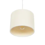 GLOBOSTAR® BLAZE 203-0106 Μοντέρνο Κρεμαστό Φωτιστικό Οροφής με Ντουί 1 x E27 AC 220-240V IP20 - Μπεζ - Μ22 x Π22 x Υ20cm - Image 6