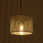 GLOBOSTAR® CLAIRIE 203-0132 Μοντέρνο Κρεμαστό Φωτιστικό Οροφής με Ντουί 1 x E27 AC 220-240V IP20 - Καφέ - Μ22 x Π22 x Υ18cm - Image 3