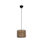 GLOBOSTAR® CLAIRIE 203-0132 Μοντέρνο Κρεμαστό Φωτιστικό Οροφής με Ντουί 1 x E27 AC 220-240V IP20 - Καφέ - Μ22 x Π22 x Υ18cm - Image 4