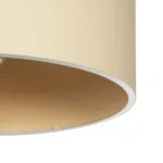 GLOBOSTAR® CILIO 203-0154 Μοντέρνο Φωτιστικό Οροφής με Ντουί 1 x E27 AC 220-240V IP20 - Μπεζ - Μ38 x Π38 x Υ23cm - Image 6
