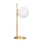 GLOBOSTAR® GLOBUS 203-0182 Μοντέρνο Επιτραπέζιο Φωτιστικό Πορτατίφ με Ντουί 1 x E27 AC 220-240V IP20 - Χρυσό & Λευκό - Μ21 x Π17 x Υ45cm - Image 4