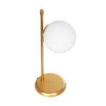 GLOBOSTAR® GLOBUS 203-0182 Μοντέρνο Επιτραπέζιο Φωτιστικό Πορτατίφ με Ντουί 1 x E27 AC 220-240V IP20 - Χρυσό & Λευκό - Μ21 x Π17 x Υ45cm - Image 5