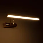 GLOBOSTAR® REFINE 203-0185 Μοντέρνο Φωτιστικό Τοίχου - Απλίκα Καθρέπτη Μπάνιου LED 7W 640lm 120° AC 220-240V IP44 Θερμό Λευκό 2700K - Lumileds SMD Chip - Χρυσό - Μ35 x Π21 x Υ12cm - 2 Χρόνια Εγγύηση - Image 3