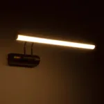 GLOBOSTAR® REFINE 203-0186 Μοντέρνο Φωτιστικό Τοίχου - Απλίκα Καθρέπτη Μπάνιου LED 7W 640lm 120° AC 220-240V IP44 Θερμό Λευκό 2700K - Lumileds SMD Chip - Μπρούτζινο - Μ35 x Π21 x Υ12cm - 2 Χρόνια Εγγύηση - Image 3