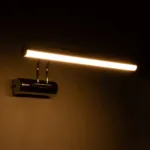 GLOBOSTAR® REFINE 203-0187 Μοντέρνο Φωτιστικό Τοίχου - Απλίκα Καθρέπτη Μπάνιου LED 7W 640lm 120° AC 220-240V IP44 Θερμό Λευκό 2700K - Lumileds SMD Chip - Νίκελ Χρώμιο - Μ35 x Π21 x Υ12cm - 2 Χρόνια Εγγύηση - Image 3