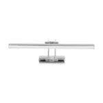 GLOBOSTAR® REFINE 203-0187 Μοντέρνο Φωτιστικό Τοίχου - Απλίκα Καθρέπτη Μπάνιου LED 7W 640lm 120° AC 220-240V IP44 Θερμό Λευκό 2700K - Lumileds SMD Chip - Νίκελ Χρώμιο - Μ35 x Π21 x Υ12cm - 2 Χρόνια Εγγύηση - Image 4