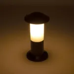 GloboStar® GARDENIO 203-0246 Μοντέρνο Επιδαπέδιο Φωτιστικό Κολωνάκι Κήπου Μονόφωτο 1 x E27 IP44 Μαύρο Πλαστικό - Μ17 x Π17 x Υ32cm - Image 3