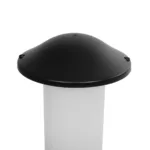 GloboStar® GARDENIO 203-0246 Μοντέρνο Επιδαπέδιο Φωτιστικό Κολωνάκι Κήπου Μονόφωτο 1 x E27 IP44 Μαύρο Πλαστικό - Μ17 x Π17 x Υ32cm - Image 6