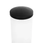 GloboStar® GARDENIO 203-0249 Μοντέρνο Επιδαπέδιο Φωτιστικό Κολωνάκι Κήπου Μονόφωτο 1 x E27 IP44 Μαύρο Πλαστικό - Μ15 x Π15 x Υ31cm - Image 6