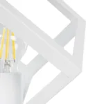 GLOBOSTAR® DISE 203-0273 Μοντέρνο Επιτραπέζιο Φωτιστικό Πορτατίφ με Ντουί 1 x E27 AC 220-240V IP20 - Λευκό - Μ28 x Π28 x Υ29cm - Image 6