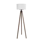 GLOBOSTAR® SAGA 204-0032 Μοντέρνο Επιδαπέδιο Φωτιστικό με Ντουί 1 x E27 AC 220-240V IP20 - Καφέ & Λευκό - Μ38 x Π38 x Υ140cm - Image 3