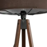 GLOBOSTAR® SAGA 204-0034 Μοντέρνο Επιδαπέδιο Φωτιστικό με Ντουί 1 x E27 AC 220-240V IP20 - Καφέ - Μ38 x Π38 x Υ140cm - Image 6