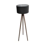GLOBOSTAR® SAGA 204-0038 Μοντέρνο Επιδαπέδιο Φωτιστικό με Ντουί 1 x E27 AC 220-240V IP20 - Καφέ & Μαύρο - Μ38 x Π38 x Υ140cm - Image 4