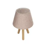 GLOBOSTAR® CAP 204-0070 Μοντέρνο Επιτραπέζιο Φωτιστικό Πορτατίφ με Ντουί 1 x E27 AC 220-240V IP20 - Καφέ & Ροζ - Μ22 x Π22 x Υ33cm - Image 6