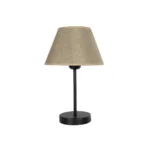 GLOBOSTAR® LARA 204-0073 Μοντέρνο Επιτραπέζιο Φωτιστικό Πορτατίφ με Ντουί 1 x E27 AC 220-240V IP20 - Μαύρο & Μπεζ - Μ22 x Π22 x Υ34cm - Image 4