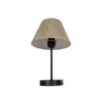 GLOBOSTAR® LARA 204-0073 Μοντέρνο Επιτραπέζιο Φωτιστικό Πορτατίφ με Ντουί 1 x E27 AC 220-240V IP20 - Μαύρο & Μπεζ - Μ22 x Π22 x Υ34cm - Image 5