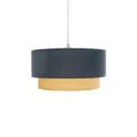 GLOBOSTAR® BIGGIE 204-0094 Μοντέρνο Κρεμαστό Φωτιστικό Οροφής με Ντουί 1 x E27 AC 220-240V IP20 - Μπλε & Μπεζ - Μ30 x Π30 x Υ17cm - Image 5