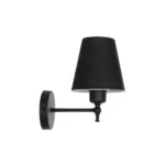 GLOBOSTAR® PAM 204-0113 Μοντέρνο Φωτιστικό Τοίχου - Απλίκα με Ντουί 1 x E27 AC 220-240V IP20 - Μαύρο - Μ23 x Π23 x Υ17cm - Image 5