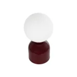 GLOBOSTAR® MAGIC 204-0135 Μοντέρνο Επιτραπέζιο Φωτιστικό Πορτατίφ με Ντουί 1 x E14 AC 220-240V IP20 - Κόκκινο & Λευκό - Μ15 x Π15 x Υ28cm - Image 6
