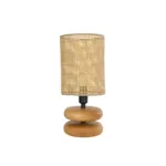 GLOBOSTAR® KLOO 204-0143 Boho Επιτραπέζιο Φωτιστικό Πορτατίφ με Ντουί 1 x E14 AC 220-240V IP20 - Καφέ & Μπεζ - Μ15 x Π15 x Υ35cm - Image 4