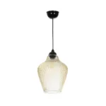 GLOBOSTAR® SKLO 206-0025 Μοντέρνο Κρεμαστό Φωτιστικό Οροφής με Ντουί 1 x E27 AC 220-240V IP20 - Mελί - Μ22 x Π22 x Υ31cm - Image 4